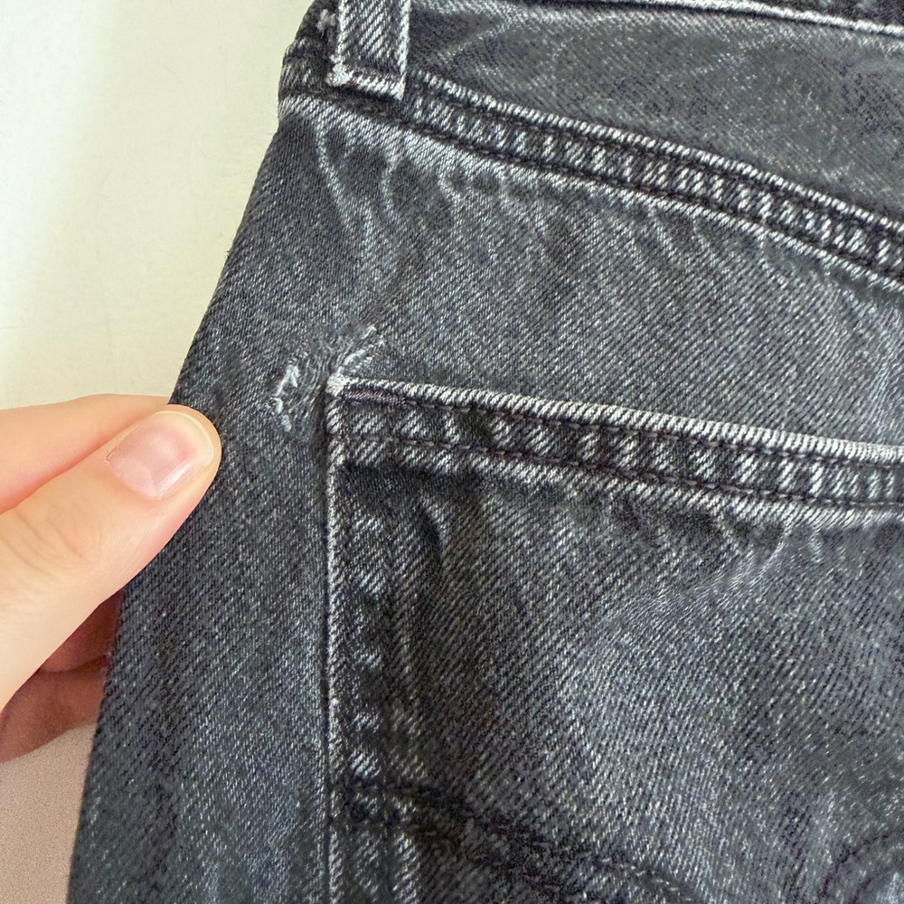 Levi’s Premium Denim Washed Black 70s High Slim Straight Jeans size 30 - Picture 5 of 9